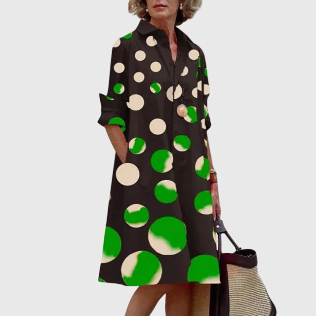 Paige elegant shirt dress with pockets, view 11