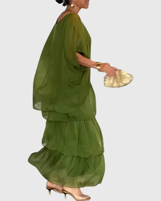 Susan long flowing elegant maxi dress, view 5