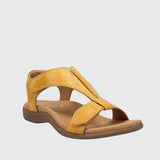 Kylie Orthopaedic Velcro Sandals in Yellow, view 8