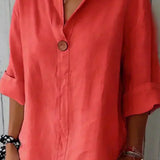 Zamma relaxed top in Red, view 2