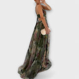 Annai floral mesh maxi dress, view 6