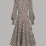 Zara diamond print belted dress, view 6