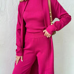 Linda three-piece cardigan, top and trouser set, view 12