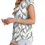 Necie printed blouse, view 2