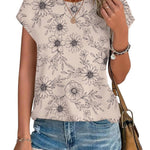 Necie printed blouse in Sunflower, view 10