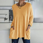 Moira relaxed long sleeve top in Yellow, view 10