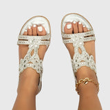 Blessy Embellished Slingback Sandals, view 9