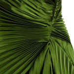 Aurelia one shoulder pleated maxi dress, view 5