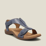 Lara Leather Strap Comfort Sandals in Blue, view 6