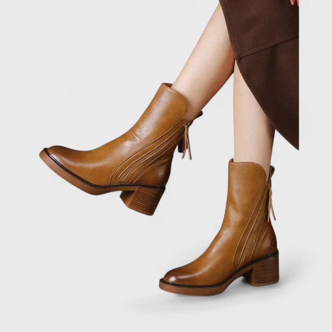 Gwendoline - Leather Ankle Boots