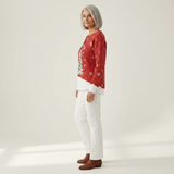 Sadie | Red Christmas Tree Jumper