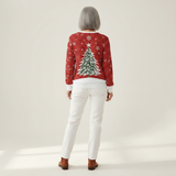 Sadie | Red Christmas Tree Jumper