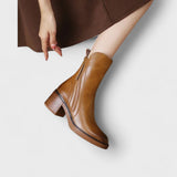 Gwendoline | Leather Ankle Boots