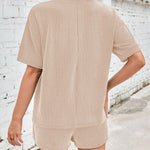 Solenne corduroy top and shorts set, view 19