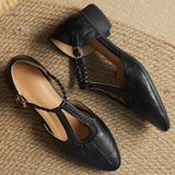 Elizabeth | Braided Leather Strap Shoes