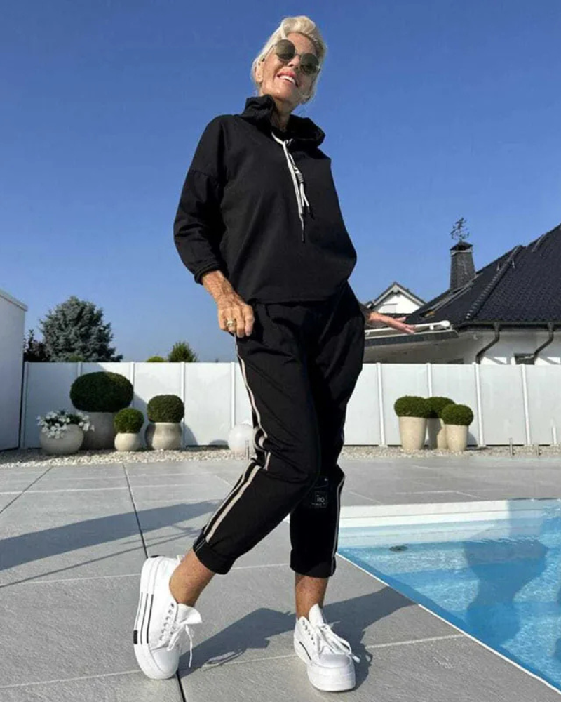 Olyra two-piece hoodie and jogger set, view 6
