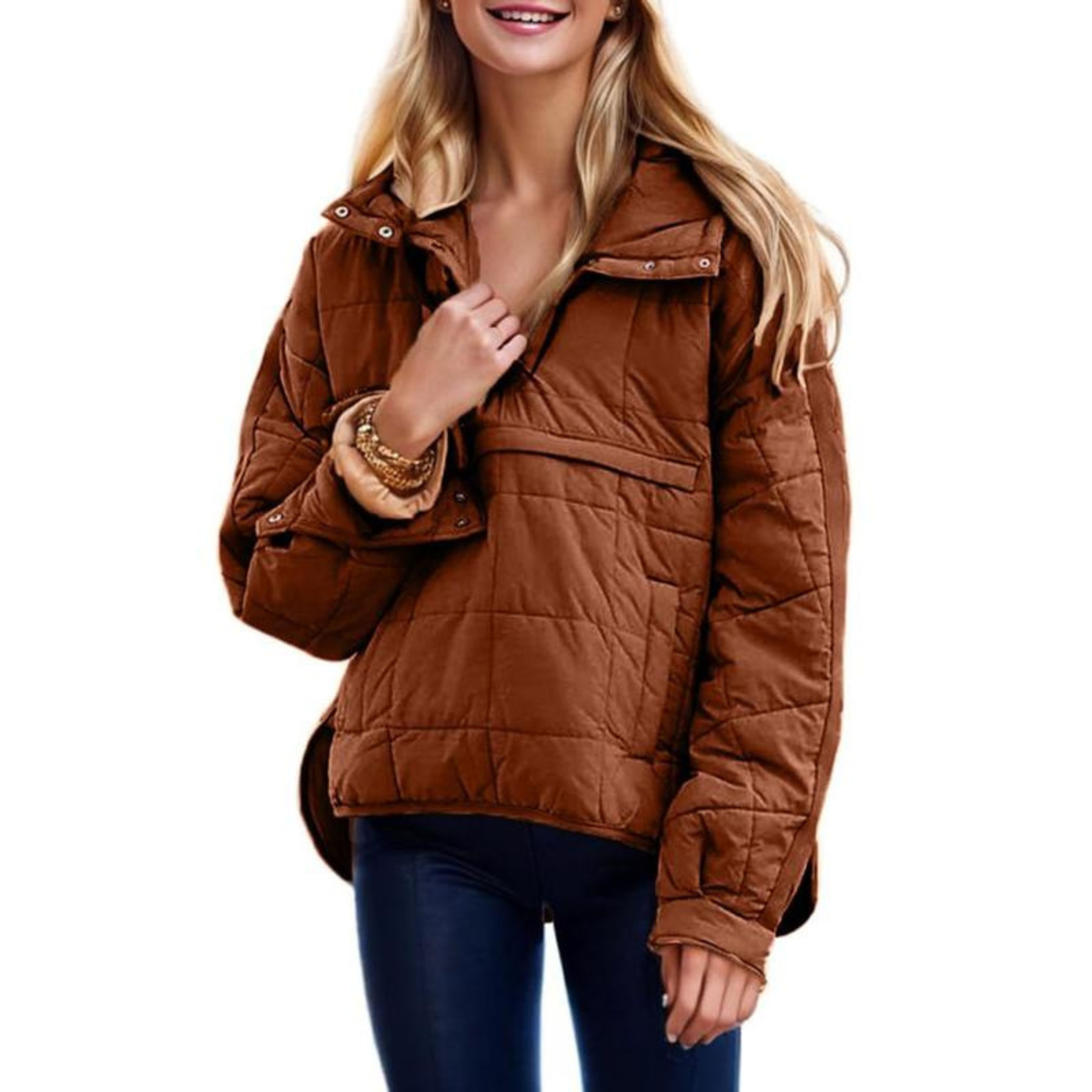 Joy | Oversized Hooded Pullover Jacket
