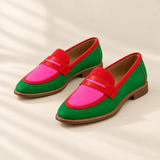 Tessa colour-block loafers, front view