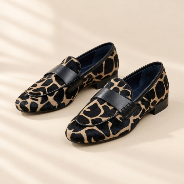 Sienna | Leopard Print Bar Loafers