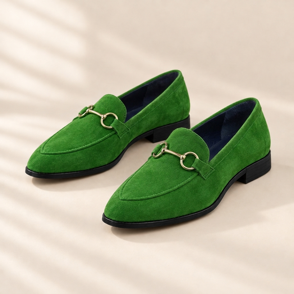 Juliet | Suede Snaffle Loafers