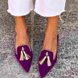 Portia plum tassel flats, view 8