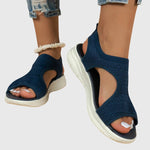 Samantha orthopaedic sandals in Dark Blue, view 7