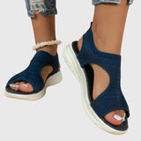 Samantha orthopaedic sandals in Dark Blue, view 7