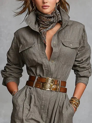 Megan Linen Cotton Jumpsuit, view 2