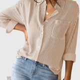 Ariana striped collared shirt, view 6