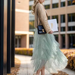 Cecil mesh layered tutu skirt, view 2