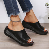 Elsie soft touch peep-toe slides, view 9