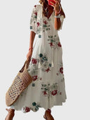 White Red Floral