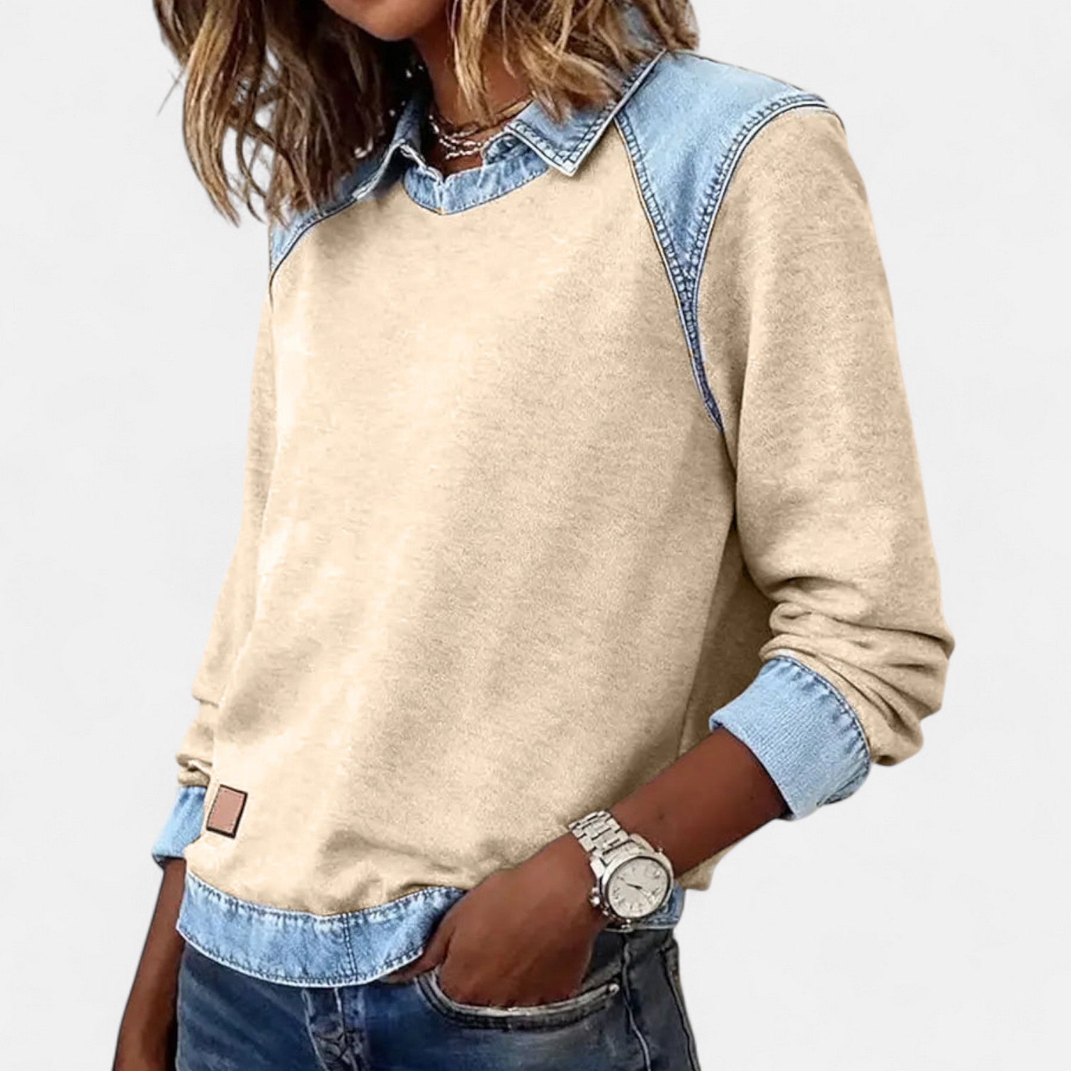 Mia casual long sleeve blouse, view 14