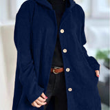 Cordelia | Corduroy Hooded Cardigan