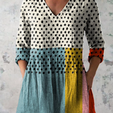 Valerie pastel print blouse in Multicolour, front view
