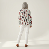 Holly | White Christmas Tree and Bauble Jumper