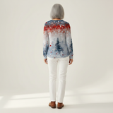 Alice | Light Blue Christmas Tree Jumper