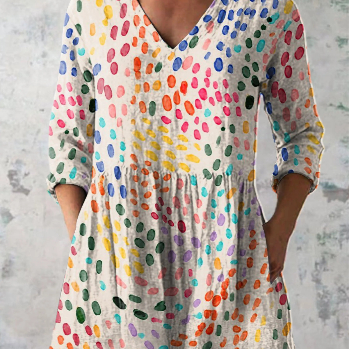 Pauline delicate print blouse in Multicolour, front view