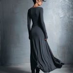 Gabriella side knot long dress, view 9