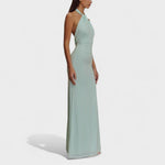 Riva sleek halter maxi dress, view 2