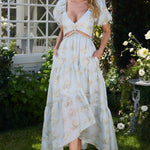Layla flowing dress in Blue, view 6