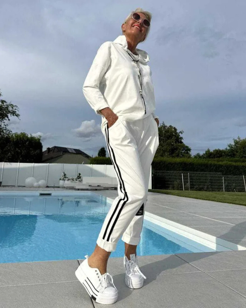 Olyra two-piece hoodie and jogger set, view 7