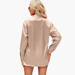 Lola satin blouse, view 4