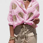 Veronika embroidered blouse in Pink, view 2