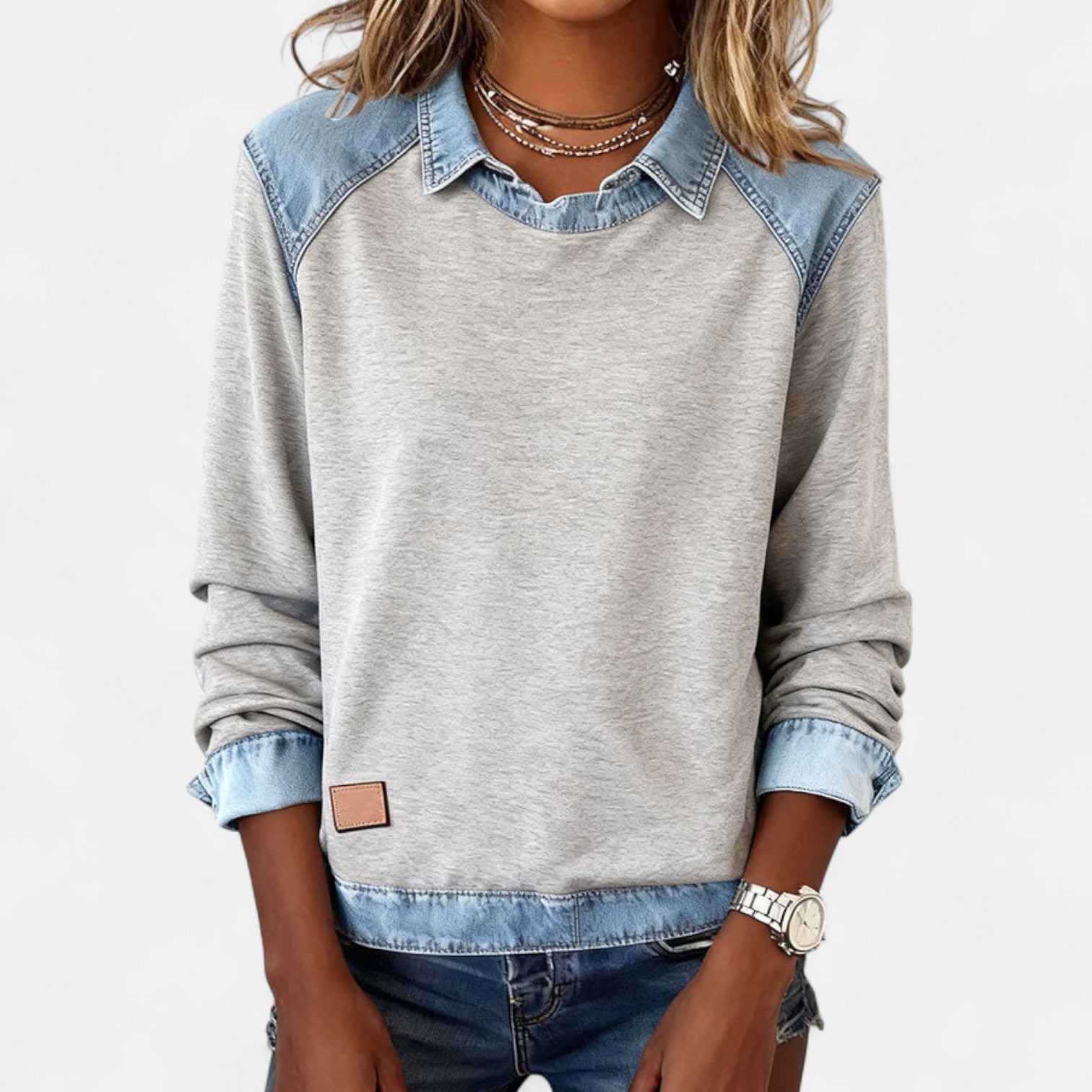 Mia casual long sleeve blouse, view 10