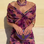 Hendrika floral evening dress, view 4