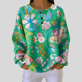 Elaine | Folk Floral Print Jumper