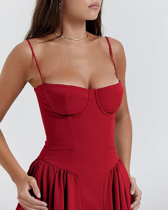 Rome corset midi dress, view 20