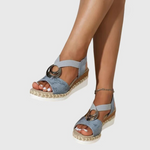 Olivia orthopaedic sandals in Blue, view 6