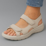 Luvita cross strap comfort sandals in Grey, view 2